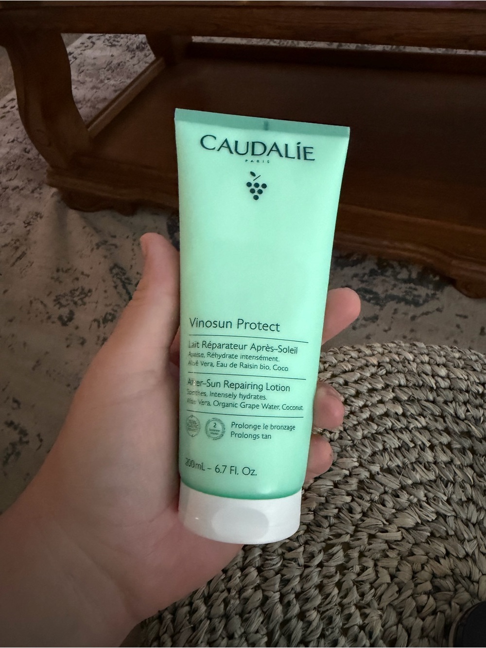 Caudalie Mint Green After-Sun Repairing Lotion
